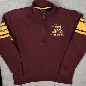 University of Minnesota Golden Gophers 1/4 Zip Sweater Champion Sweatshirt XL